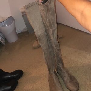 Suede knee high steve madden boot